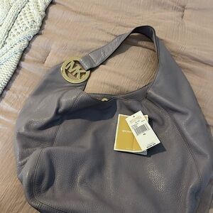 Michael Kors lilac Leather Hobo Bag